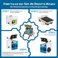 Robot solaire 12 en 1 à monter soi-même, kit d'apprentissage, assemblage de tiges scientifiques, jouets de construction éducatifs pour enfants, jouets à démonter