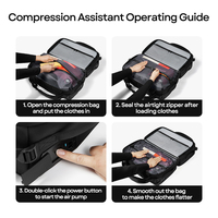 Sac à dos de voyage de luxe 59L compatible Apple Find My, avec système de fixation à une touche, pour ordinateur portable 17 pouces, USB, antivol, pour cadres