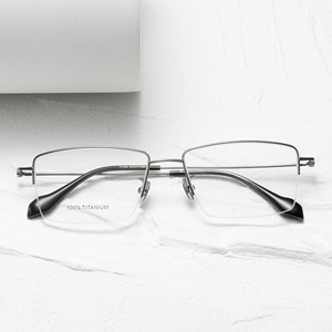 Gafas Ópticas de Titanio Cuadradas Vintage para Hombre, Ligeras, con Montura de Acetato Elegante, Directo de Fábrica - Product Image 1