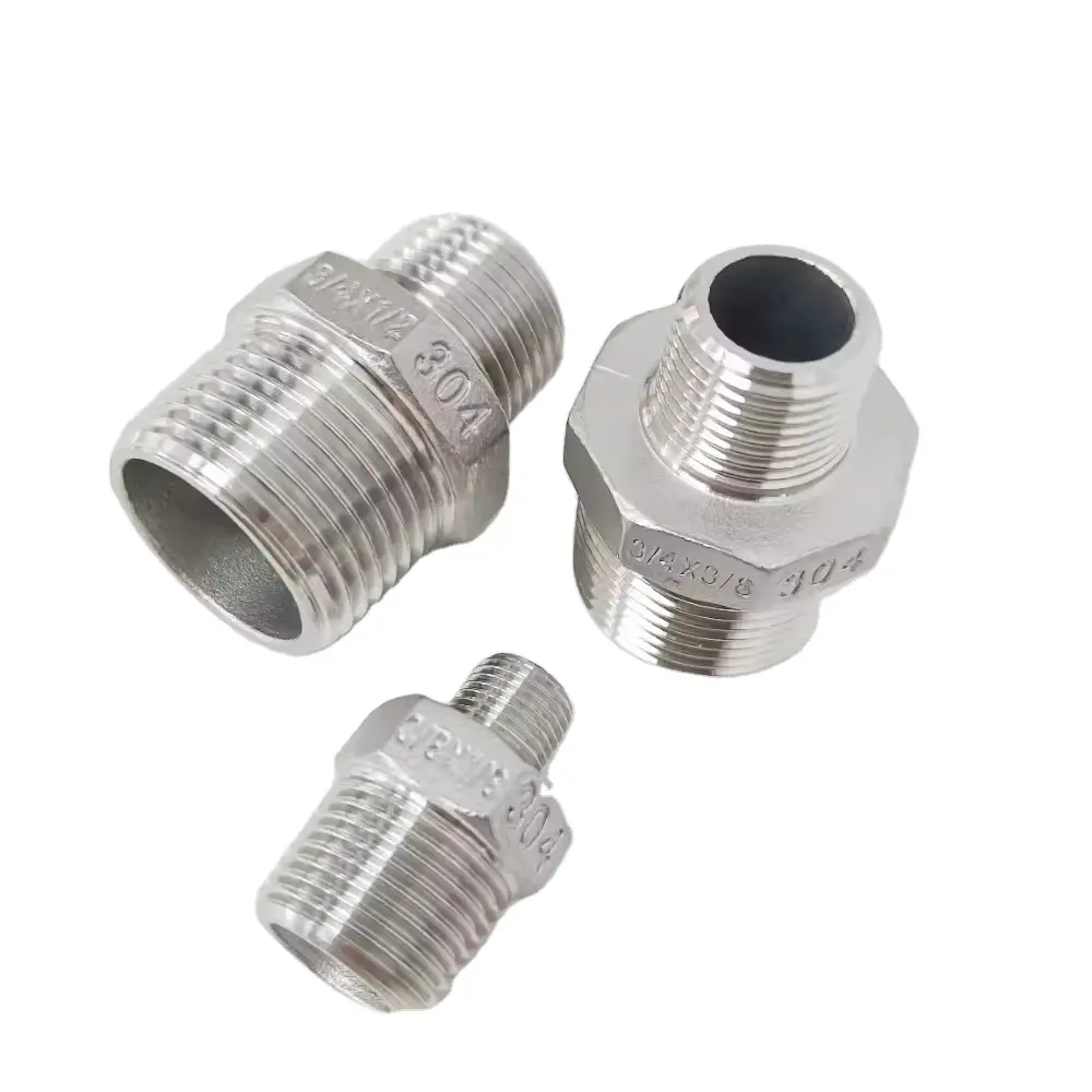Factory Directly Supply Good Price swivel joint pipe fittings Silver Stainless steel pipe fitting joint