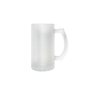 Frosted Glass <b>Beer</b> <b>Mug</b> 20oz With Handle Sublimation Ready Portable <b>Mug</b> Solid Color For Giveaways - Product Image 3