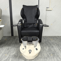 Équipement de salon de manucure luxueux Massage tactile humain Chaise de spa pour les pieds Chaise de pédicure inclinable électrique moderne avec pompe à jet