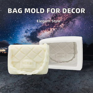 Stampo in Silicone a Forma di Borsa <span class=keywords><strong>per</strong></span> <span class=keywords><strong>Candele</strong></span> Fatte a Mano e Ornamenti in Gesso, Utensili <span class=keywords><strong>per</strong></span> Decorazioni Domestiche - Product Image 2