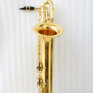 Sassofono Baritono Eb FBS-100L in Ottone Laccato Oro, da Low A a High F #   Strumento a fiato professionale - Product Image 1