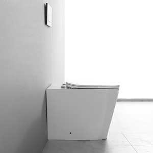 Bidé de Cerámica Empotrado en la Pared con Cisterna Oculta, Diseño Moderno, Autolimpieza, Rociador Vertical para Baños Pequeños - Product Image 3
