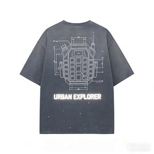 Proveedor OEM Profesional de Camisetas Streetwear: Diseño Coordinado, Estilo Desgastado, Marca Personalizada, Venta al Por Mayor - Product Image 2
