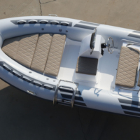 Bateau pneumatique semi-rigide 16 pieds RIB 480 ORCA/Hypalon avec coque en fibre de verre