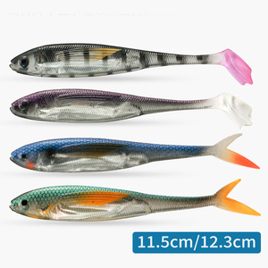 Leurres <span class=keywords><strong>de</strong></span> <span class=keywords><strong>pêche</strong></span> artificiels <span class=keywords><strong>en</strong></span> eau salée 115mm 123mm <span class=keywords><strong>leurre</strong></span> souple <span class=keywords><strong>en</strong></span> PVC flottant 10 couleurs queue <span class=keywords><strong>de</strong></span> pagaie queue fourchue <span class=keywords><strong>leurre</strong></span> souple pour bar <span class=keywords><strong>de</strong></span> <span class=keywords><strong>mer</strong></span> - Product Image 2