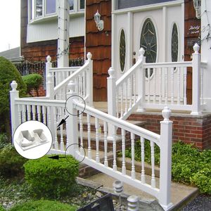 درابزين الدرج من البلاستيك البلاستيكي من الفينيل PVC ، درابزين/درابزين أبيض من كلوريد البولي فينيل ، حاجز أمان عالي الجودة - Product Image 3