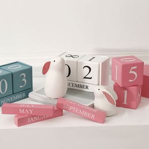 Factory Wholesale Creative <b>Wooden</b> Calendar <b>Ornaments</b> for Desktop Office and Room Decoration - Product Image 4