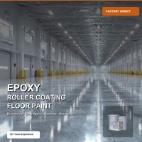 Peinture époxy pour sols, résistante à l'usure, antidérapante, imperméable, facile à nettoyer, pour entrepôt, garage, usine, atelier, béton