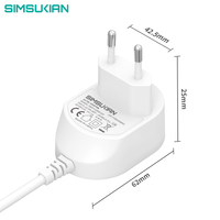 Adaptateur secteur AC/DC interchangeable pour prise murale, échantillons gratuits, certification CE GS FCC SAA, 12V 3A 36W, matériau PC