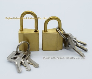 Petit <span class=keywords><strong>cadenas</strong></span> de 20 mm, type C, étanche, antirouille, pour bagages, bureau, papeterie, fabricant de cuivre Pujiang, personnalisation - Product Image 2