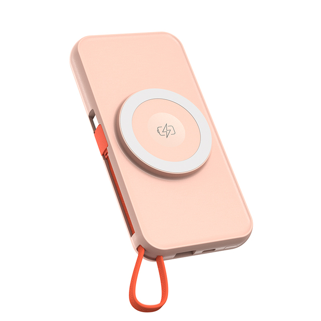 Portable 10000mah Magnetic Power Bank Replaceable Ip Cable 20W Faster Charger Mini Wireless Power Station for Smart Electronic d