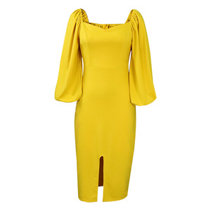 Vêtements pour femmes européennes et américaines <span class=keywords><strong>automne</strong></span> hiver <span class=keywords><strong>2022</strong></span> nouvelle Ol Tongle élégante jupe crayon plissée <span class=keywords><strong>robe</strong></span> transfrontalière - Product Image 2