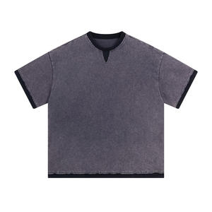 Camiseta de Diseñador de Alta Calidad al por Mayor, 100% Algodón, Estampada, Talla Grande, para Hombre, Camiseta Masculina de Moda, Gruesa - Product Image 6