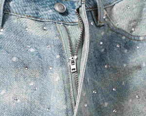 Pantaloni Estivi Eleganti 2026 da Donna Taglia S-2XL, <span class=keywords><strong>Jeans</strong></span> <span class=keywords><strong>in</strong></span> Denim <span class=keywords><strong>con</strong></span> Diamanti a Lunghezza Media - Product Image 6