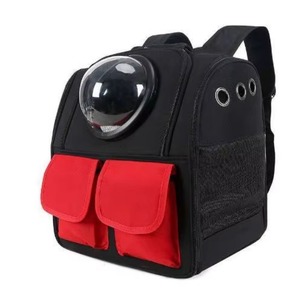 Free Sample Wholesale New Arrival Black Red <b>Dog</b> Cat <b>Carrier</b> With Breathable Hole Animal Foldable <b>Carrier</b> Pet <b>Backpack</b> - Product Image 5