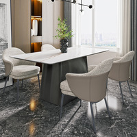 Chaises de restaurant de luxe confortables pour hôtels, cafés et salles de banquet ; accoudoirs et dossier en coton-lin
