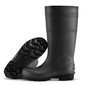 מגפי גשם לגברים עם מגן פלדה ו-PVC - מגפי עבודה עמידים למים ולכלוך לגינון, דיג ועבודות חוץ כבדות (ODM/OEM) - Product Image 1