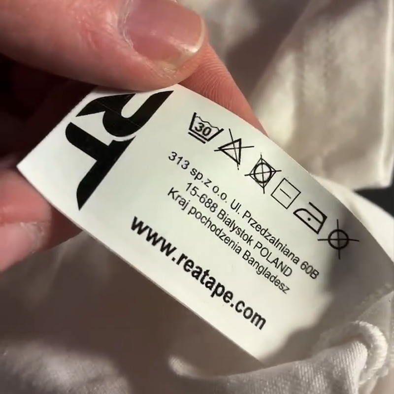 Woven Fabric Long Range Rfid Uhf Nylon Clothing Tag Heat Resistant Washable Laundry Tag Label For Garment Management