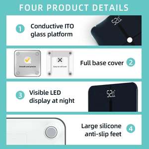 Für Welland Großhandel Smart Body Scales Haushalts elektronische Ziffer <span class=keywords><strong>Bmi</strong></span> Weigh Counter High-Tech Body Monitor - Product Image 5