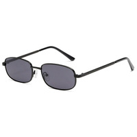 Rétro classique petit Rectangle métal pleine jante or cadre femmes et hommes lunettes de soleil mode couleur bonbon UV400 tendance