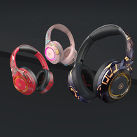Écouteurs sans fil, casque d'écoute avec Microphone, oreillettes rvb 7.1, oreillettes
