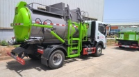 Camion à ordures de cuisine Dongfeng personnalisé 4*2 diesel petit camion à ordures de nettoyage des aliments à vendre benne à ordures à toit ouvert