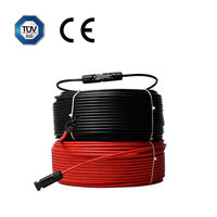 Fabrik-Großhandel 2,5 4mm2 6mm 10mm PV1-F XLPO Verzinntes Kupfer DC 1000V 1500V Solarpanel PV-Kabel für Heim-Solarsysteme