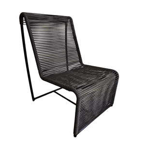 Yoho 2024 nouveaux produits chaise de patio européenne 5mm Dia corde en acier chaise unique KD chaise de jardin extérieure - Product Image 4