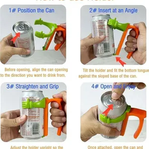 Wholesale Soda Can Leak-proof Cup Lid Straw Holder Reusable Home Party Outdoor Picnic Beer Drinking Accessories <b>Drinkware</b> Items - Product Image 4