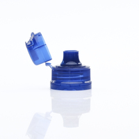 Bouteille de sport en plastique PP anti-fuite avec bouchon à clapet personnalisé de 28 mm rouge, rose, vert, forme unique, impression sérigraphique