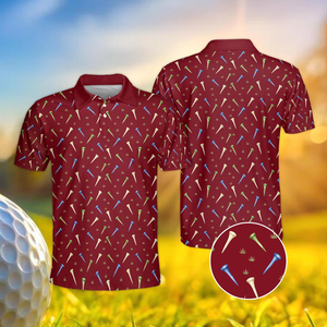 All Over Print <b>Golf</b> Pattern Polo Shirt Men <b>Women</b> Quick Dry Performance Custom <b>Golf</b> Team Country <b>Club</b> Polo - Product Image 5