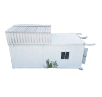 Maison modulaire en conteneur de 20 pieds à toit haut, structure en acier, grande porte double, appartement préfabriqué pour l'extérieur, garantie 1 an