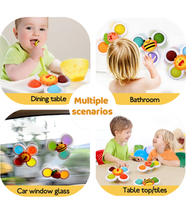 Juguete de animales de dibujos animados <span class=keywords><strong>Simple</strong></span> hoyuelo lindo <span class=keywords><strong>Fidget</strong></span> juguete Push Bubble Baby Spinner Baby Shower Spinner - Product Image 6