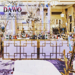 تصميم خاص شريط الفولاذ المقاوم للصدأ الجدول مع مصباح ليد - Product Image 4