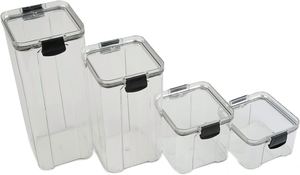 Support OEM <b>Kitchen</b> Use Transparent Plastic Food Storage Containers Set Multifunction Design Custom Logo Available Polygon Shape - Product Image 3