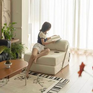 Sofá Cama y Silla Plegable Pequeña de Metal Moderno RYH con Tapicería de Tela para Sala de Estar de Apartamento y Uso en Hoteles - Product Image 2