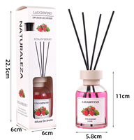 Difusor de Aroma con Varillas de Ratán, Aroma a Frutas, Serie Frutal para Interiores, Líquido Colorido, Ideal para Baño y Aseo, Venta al Por Mayor de Fábrica