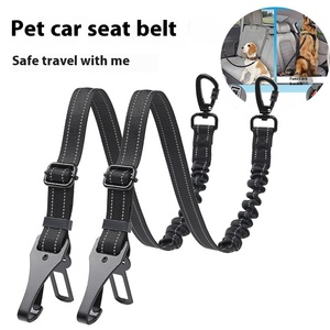 Cinturón de <span class=keywords><strong>Seguridad</strong></span> Acolchado para Mascotas de Razas Pequeñas con Hebilla de <span class=keywords><strong>Seguridad</strong></span> para Automóvil Anti-Deslizante de Nailon Decorado con Cintas - Product Image 1