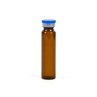 Flacons cylindriques ambrés de 10 ml en verre de qualité médicale pour sirops, boissons et liquides oraux photosensibles