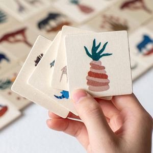 Wooden Montessori Educational Toy Animal Card Exercises Thinking Logic Ability Memory Board Game - Product Image 3