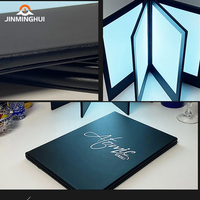 Menu publicitaire LED multi-faces en plastique et métal rechargeable avec logo personnalisé, pour restaurant, KTV, bar, lieu de divertissement, portable