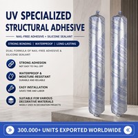 Panel Dekorasi UV Perekat Silikon Struktural Khusus Tahan Air Tahan Suhu Tinggi untuk Pekerjaan Kayu Dinding Latar Belakang Kayu
