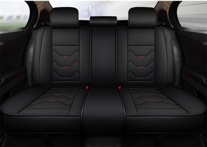 Housse de siège de voiture en cuir universelle pour SUV, pick-up et camionnettes, design sportif de luxe, imperméable - Product Image 2