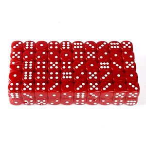 Dés personnalisés standard de 16 mm rouges arrondis D6 pour jeux de table, jeux de rôle et jeux de société - Product Image 3