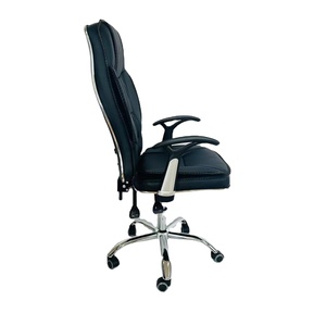 Chaise de bureau de luxe en cuir PU moderne, ergonomique, confortable, pour dirigeant, patron, gestionnaire - Product Image 5