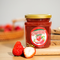 Grand pot en plastique transparent à bouche régulière avec couvercle à vis Récipients alimentaires vides de 364ml pour confiture de miel et autres aliments Pot à tartiner