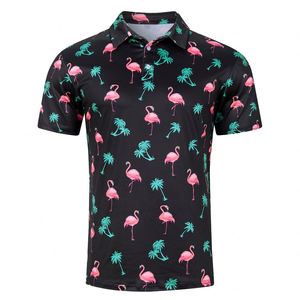 Camisas de Golf con Cuello, Diseño Estampado, Poliéster y Spandex, Sublimación, Logotipo OEM para Negocios, Ropa para Hombre al por Mayor - Product Image 2